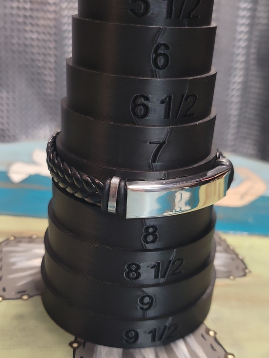 Other - Black Braided Leather Men’s ID Bracelet with Stainless Steel Plate